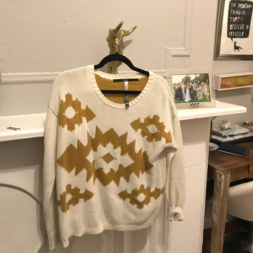 Kensie Geometric Pullover Sweater
